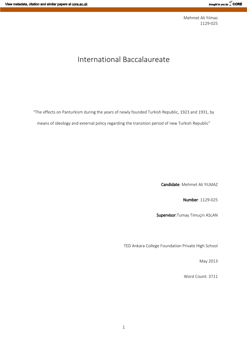 International Baccalaureate