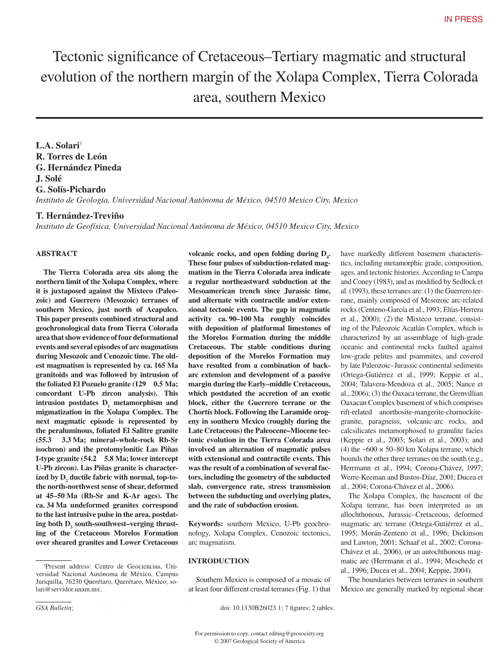 Tectonic Significance of Cretaceous–Tertiary Magmatic and Structural