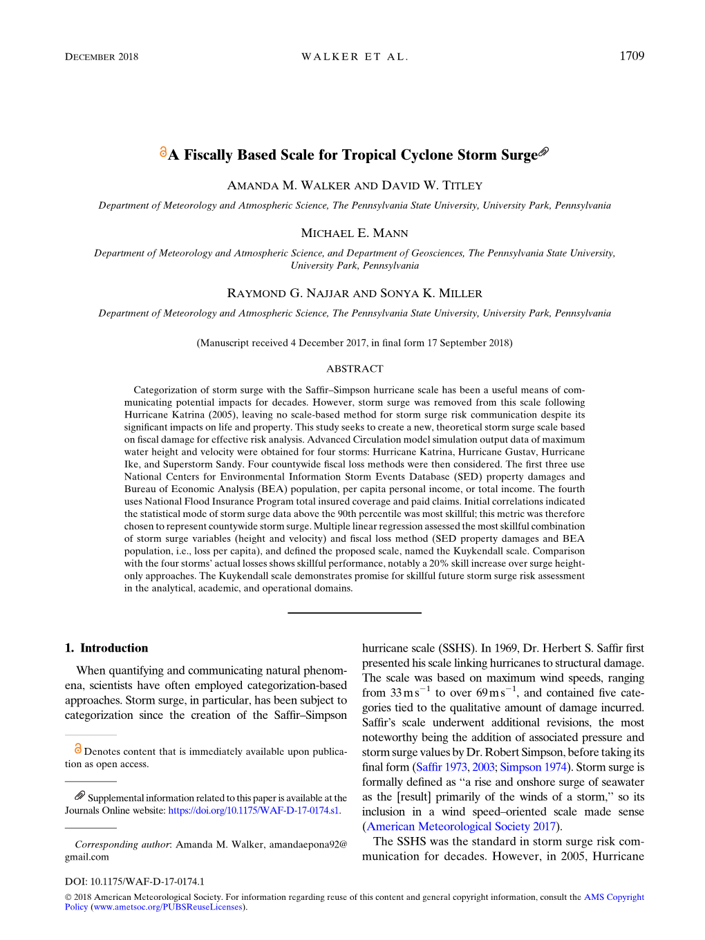 A Fiscally Based Scale for Tropical Cyclone Storm Surge