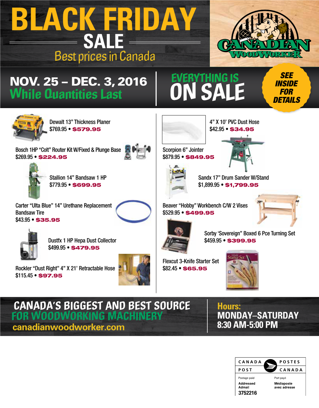 BLACK FRIDAY SALE Best Prices in Canada SEE NOV