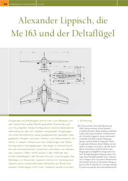 Alexander Lippisch, Die Me 163 Und Der Deltaflügel