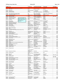 CCB Library March Size