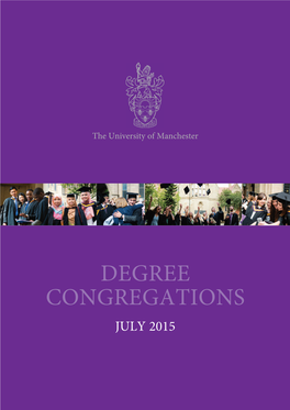 Degree Congregations