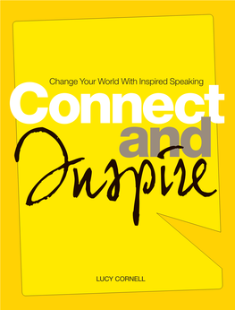 Change Your World with Inspired Speakingt And