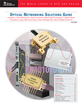 Optical Networking Solutions Guide
