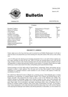 Bulletin Feb 2008