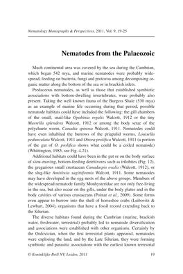 Nematodes from the Palaeozoic