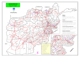 AFGHANISTAN Road Codes & Distances Draft