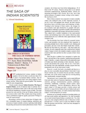 The Saga of Indian Scientists