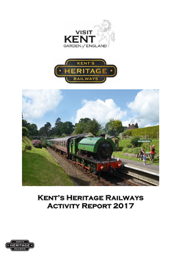Kent's Heritage Railways Activity Report 2017