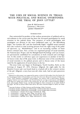 The Trial of Joan Little*