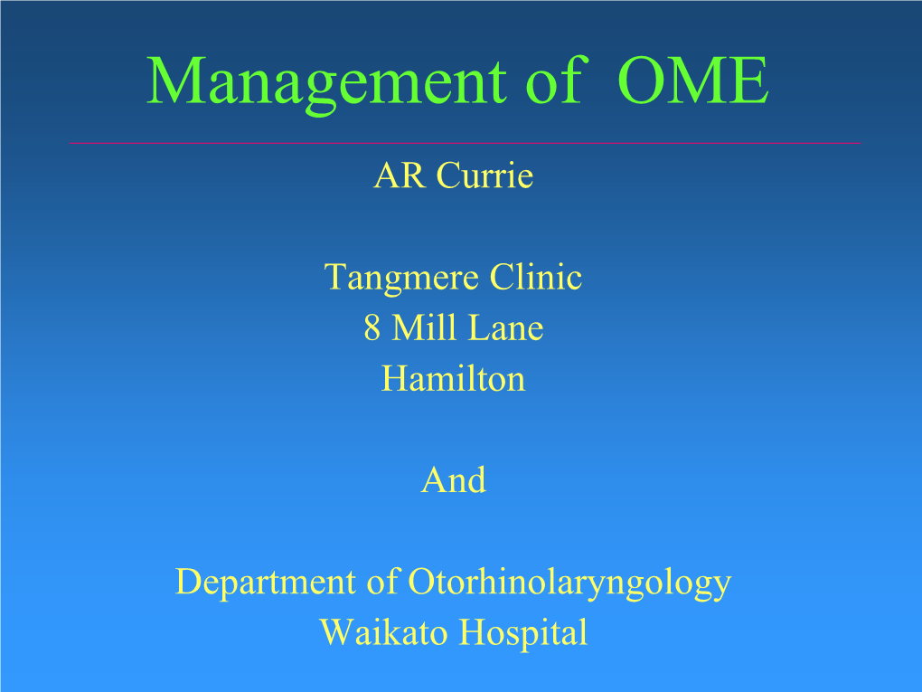 The Use of Ionomeric Cement in Ossicular Reconstruction