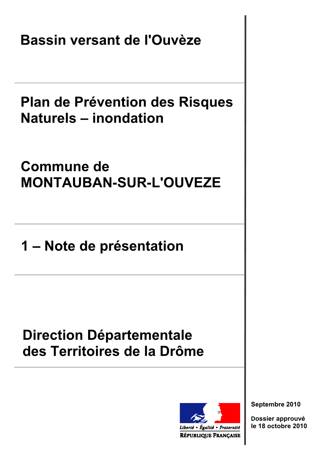 Plan De Prévention Des Risques Naturels – Inondation