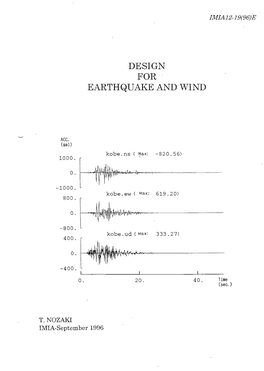 Design for Earthquake and Wind