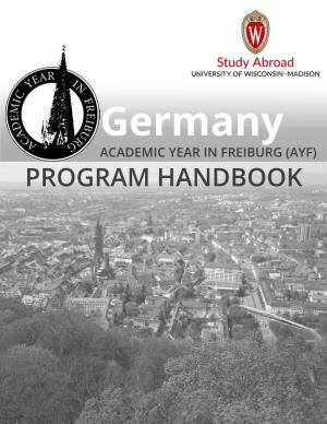 Germany – Academic Year in Freiburg (AYF)