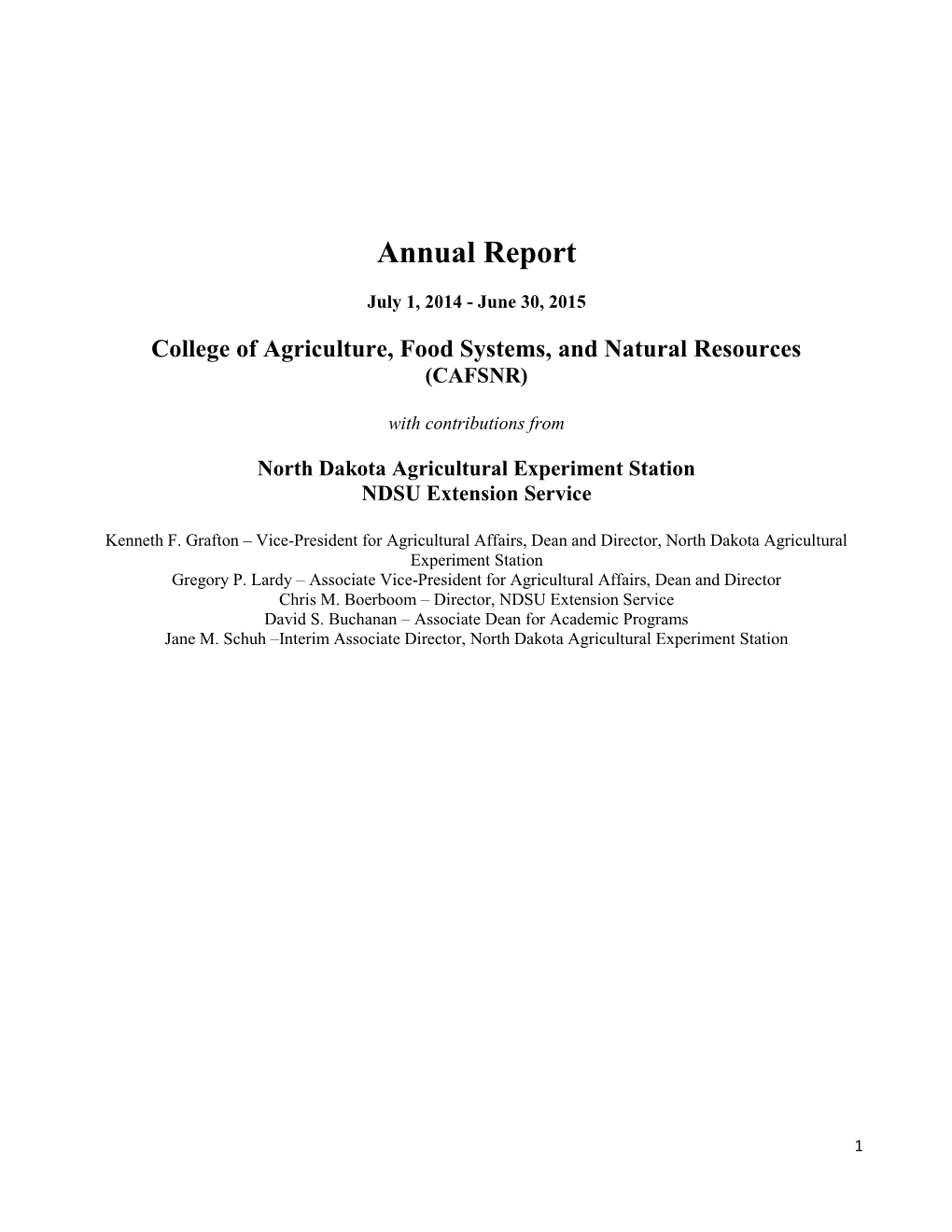 Annual Report 2015