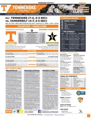 Tennessee Football Game #12