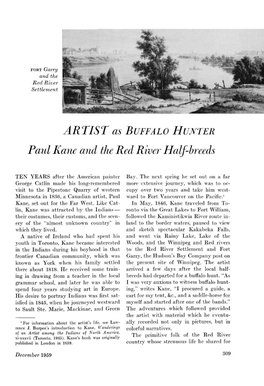 Paul Kane and the Red River Half-Breeds