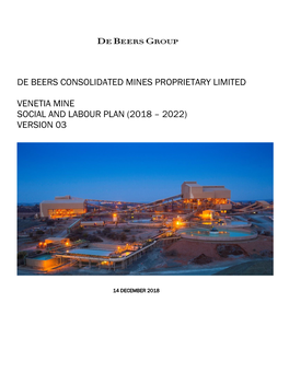 Venetia-Mine-Social-And-Labour-Plan