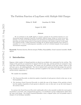 The Partition Function of Log-Gases with Multiple Odd Charges