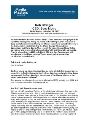 Rob Stringer