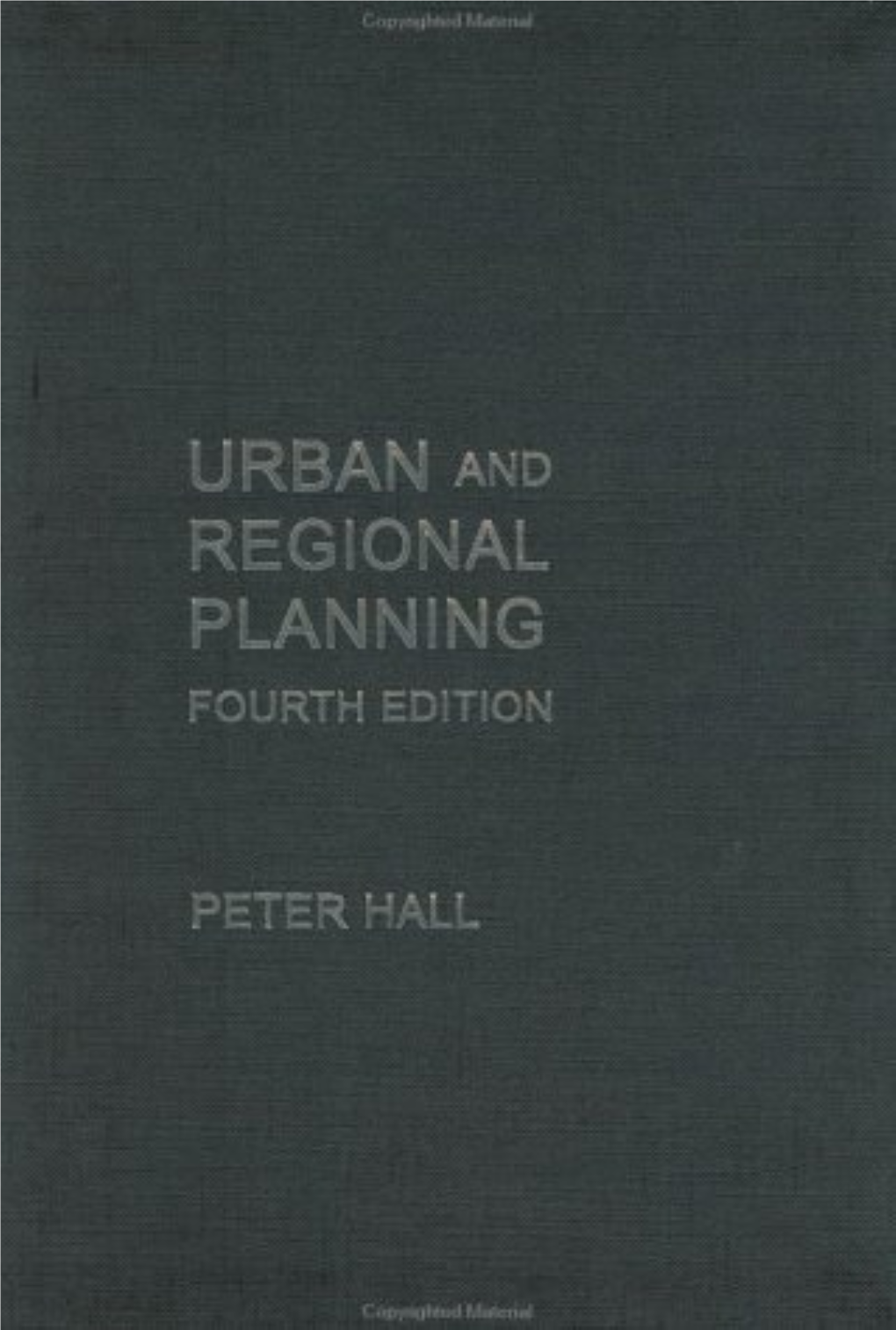 Urban and Regional Planning, Fourth Edition