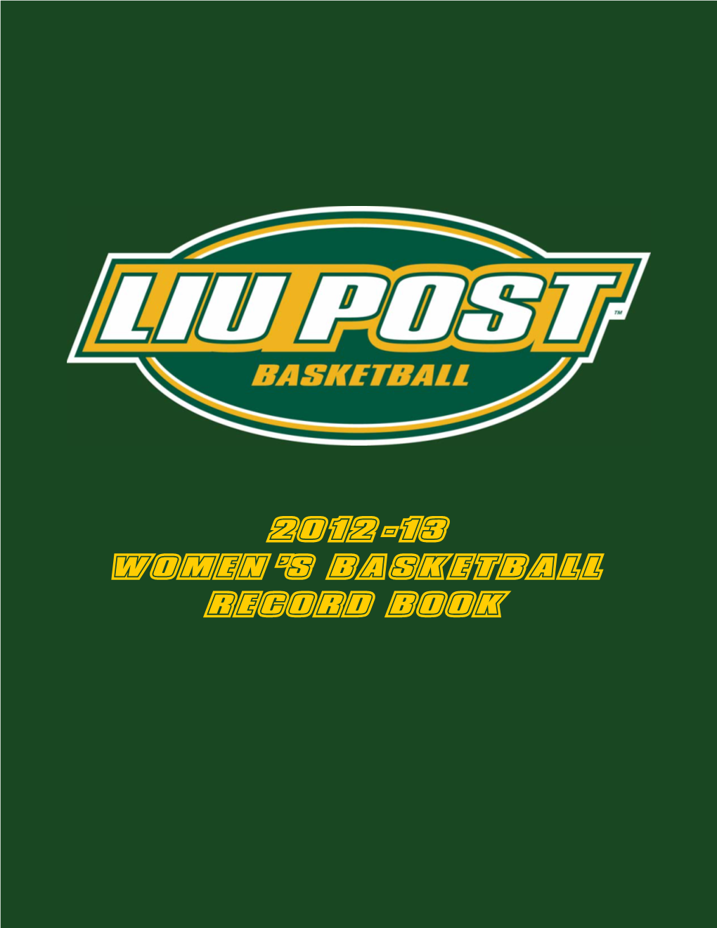 2012-13 Women's Basketball Record Book