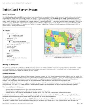 Public Land Survey System - GIS Wiki | the GIS Encyclopedia 12/9/14 8:51 PM