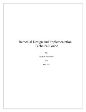 Remedial Design and Implementation Technical Guide