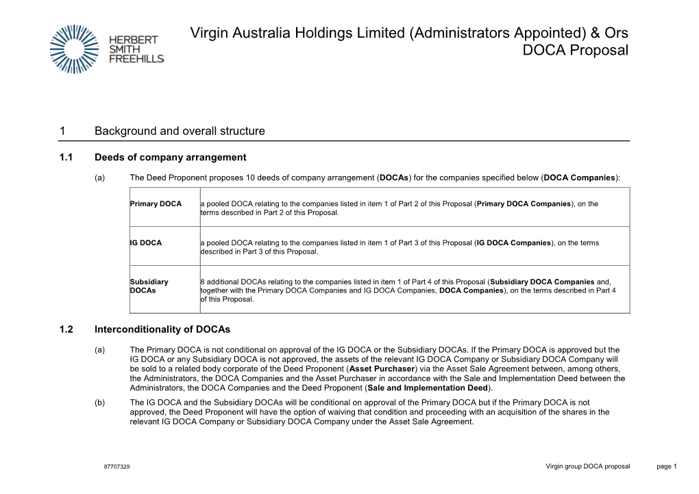 Virgin Australia Holdings Limited (Administrators Appointed) & Ors