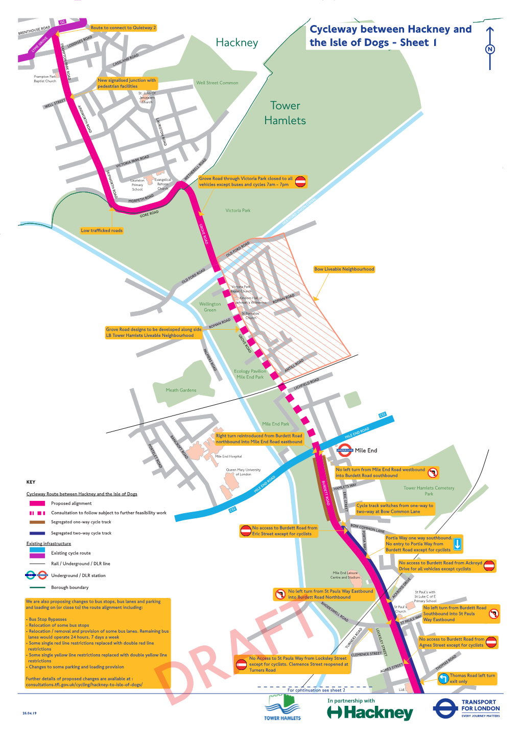 Cycleway Between Hackney and the Isle of Dogs-Overview-Draft