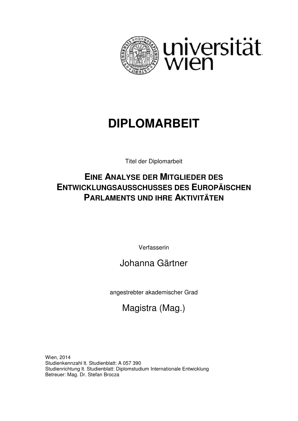 Diplomarbeit