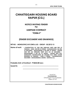 Chhattisgarh Housing Board Raipur [Cg.]
