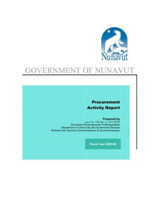 Procurement Activity Report