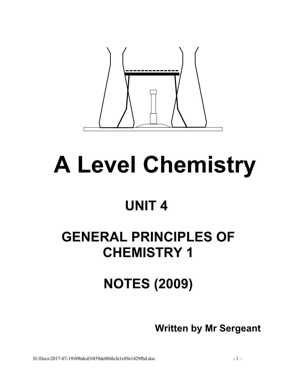 A Level Chemistry