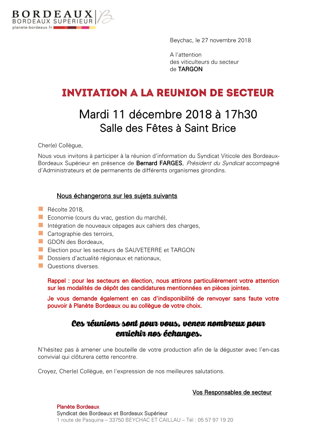 Mardi 11 Décembre 2018 À 17H30 Salle Des Fêtes À Saint Brice