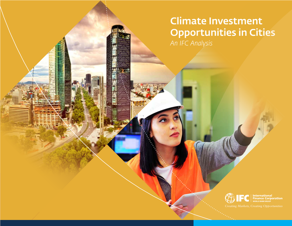 Climate Investment Opportunities in Cities: an IFC Analysis