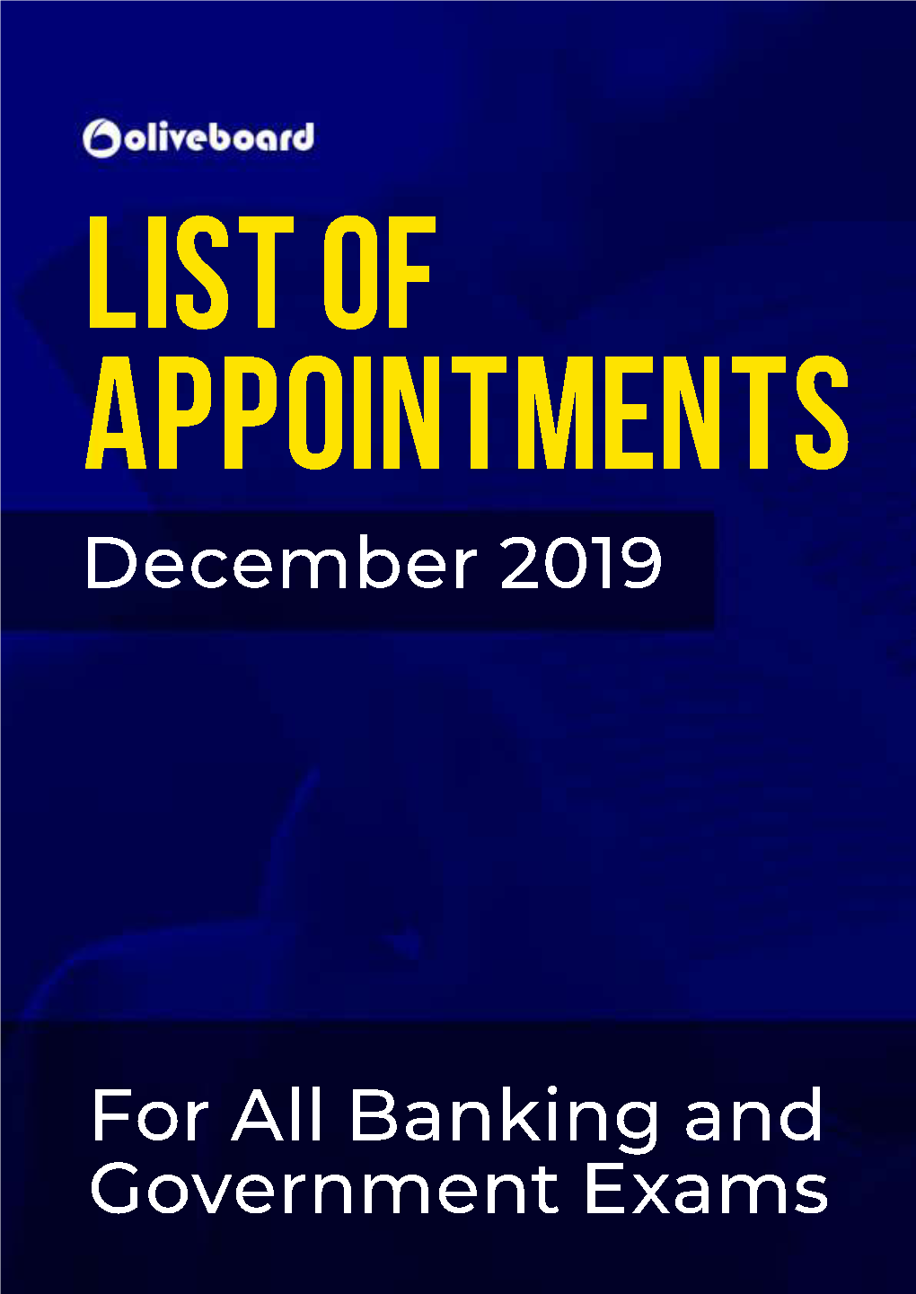 LIST of APPOINTMENTS December 2019