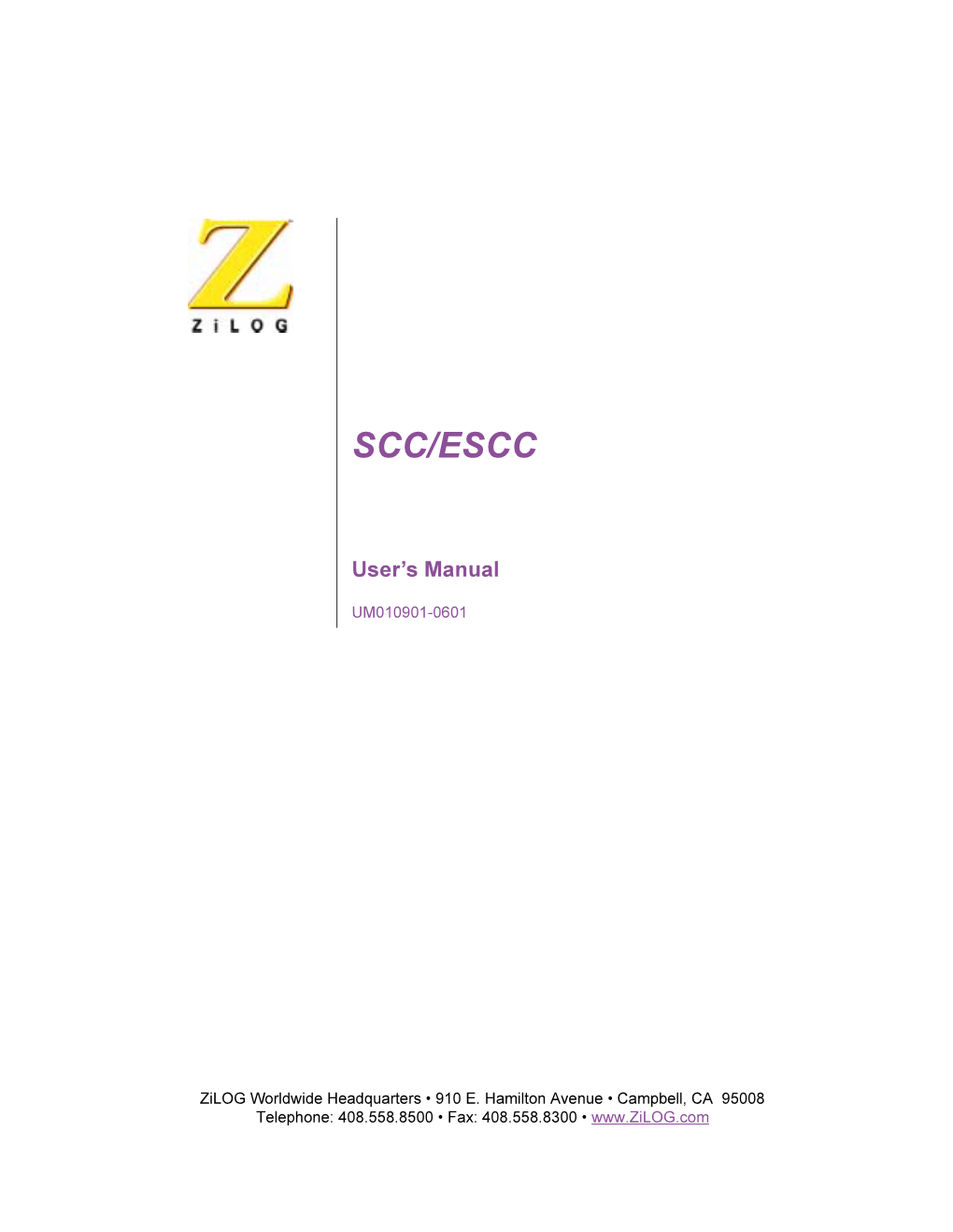 SCC/ESCC User's Manual