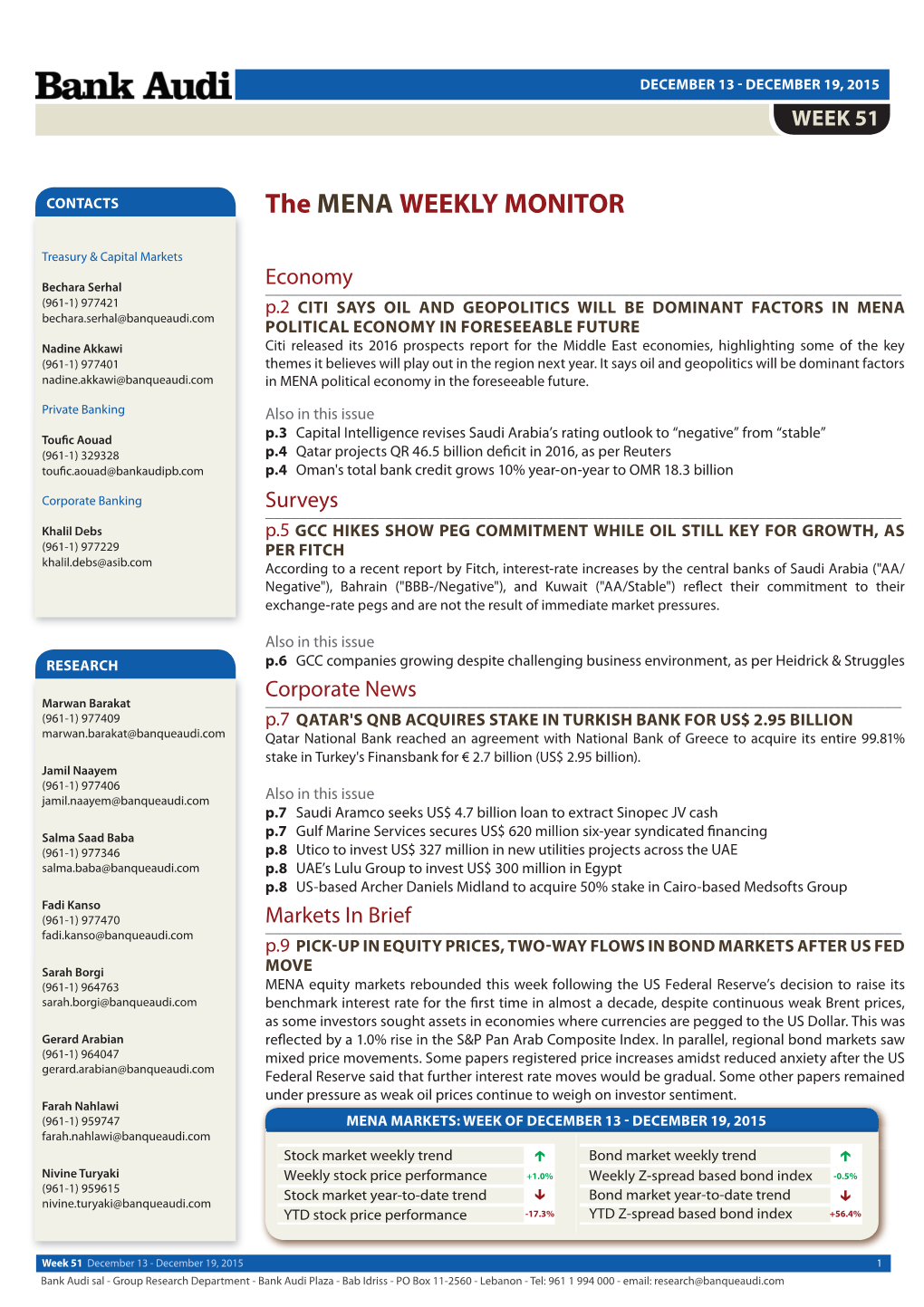 MENA Weekly Monitor (51)