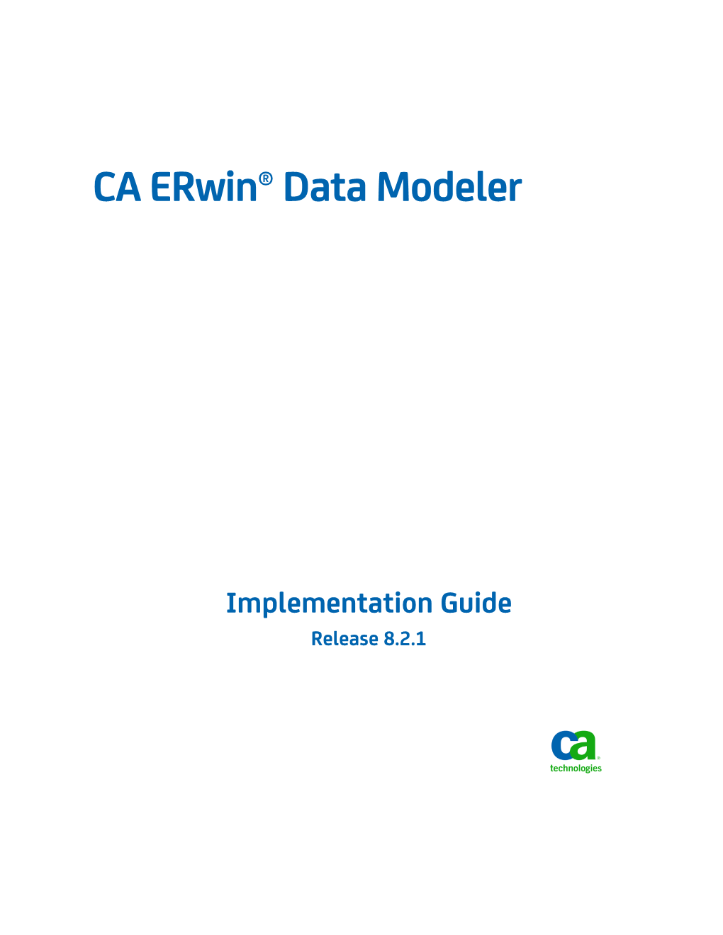 CA Erwin Data Modeler Implementation Guide