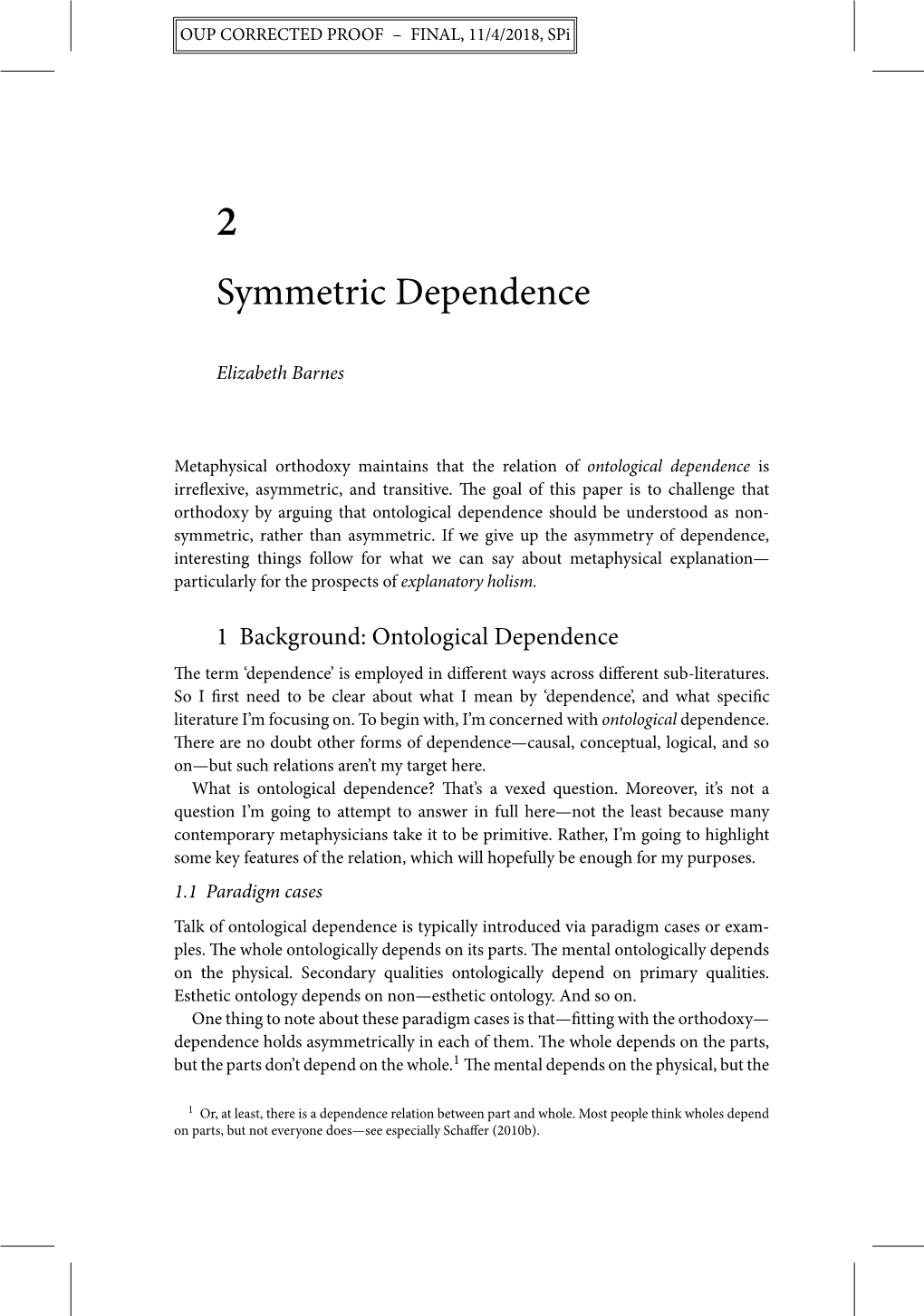 Symmetric Dependence