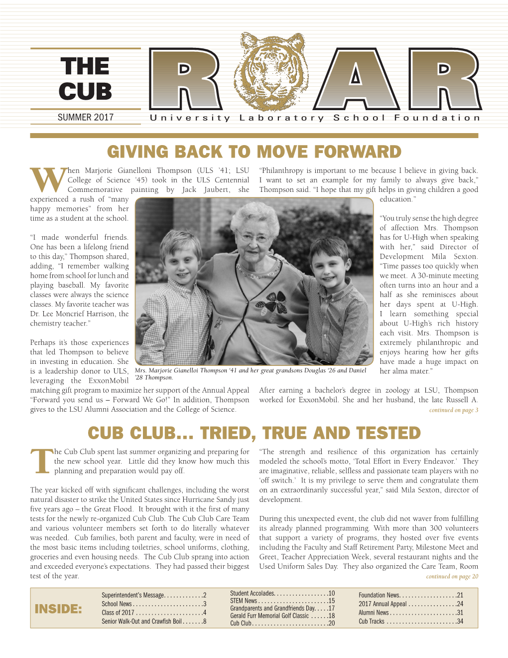 The Cub Roar Summer 2017