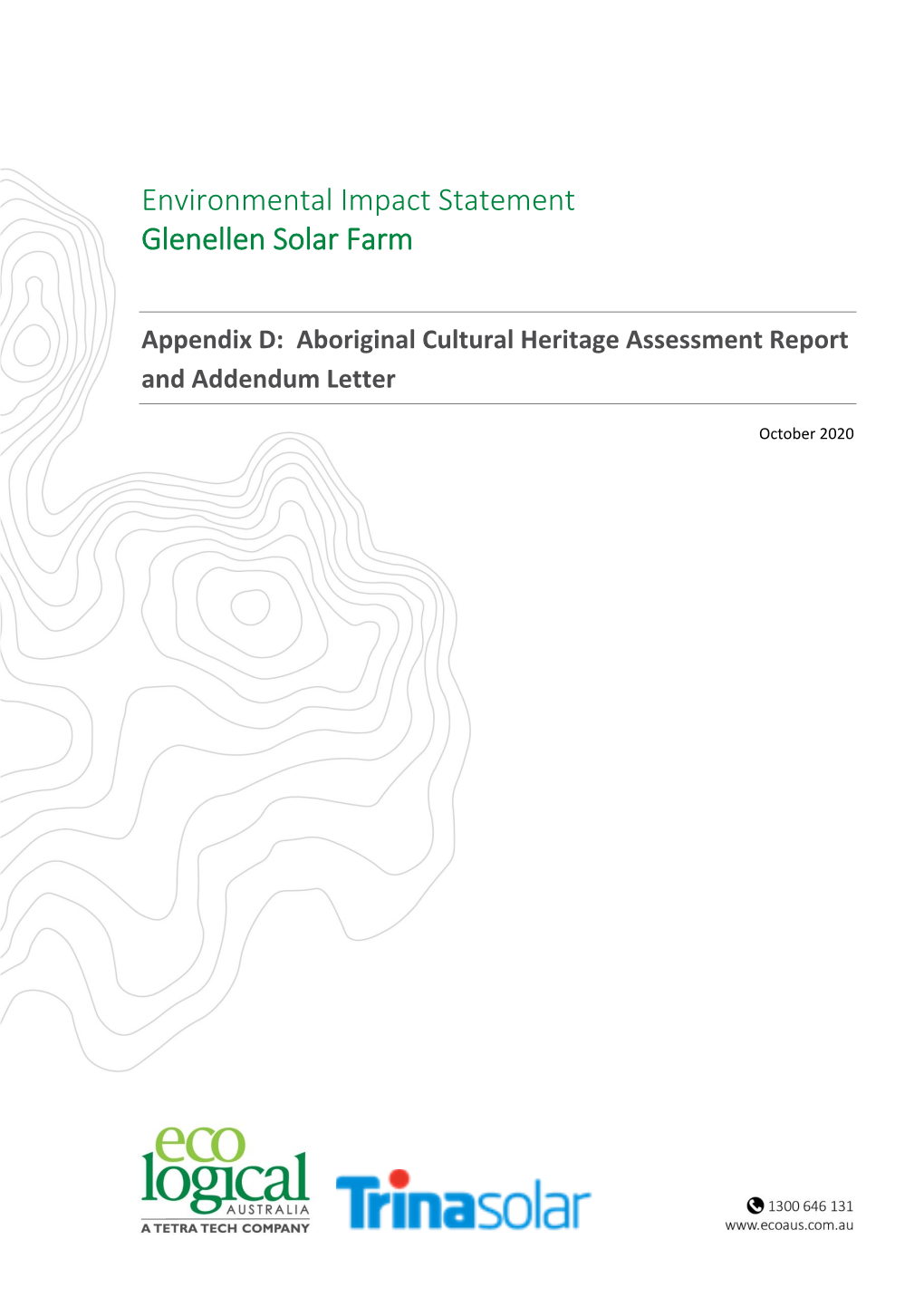 Environmental Impact Statement Glenellen Solar Farm