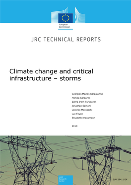 Climate Change and Critical Infrastructure – Storms
