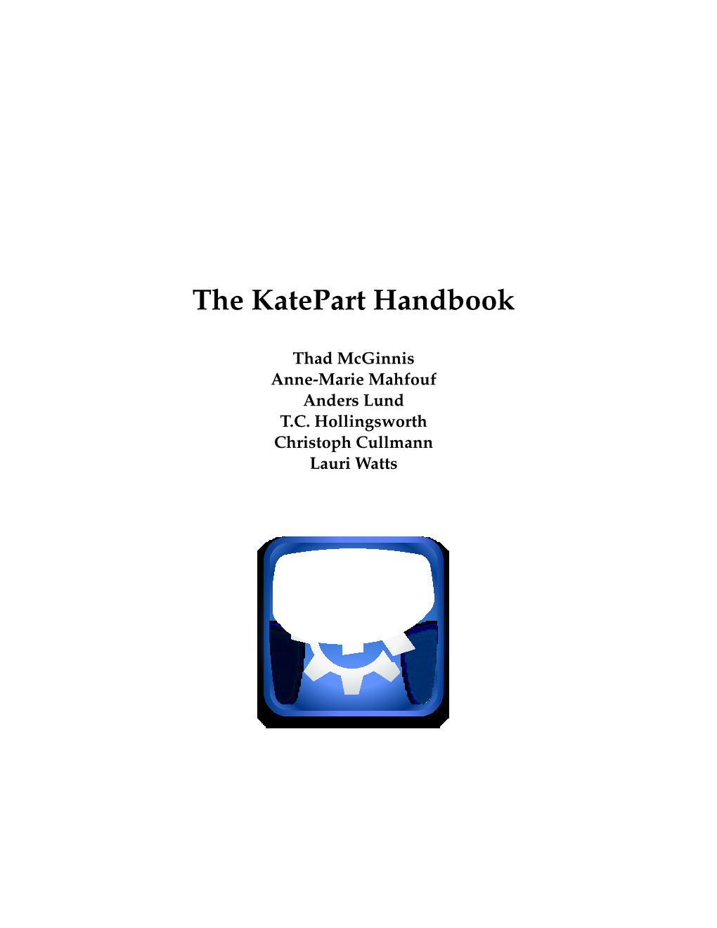 The Katepart Handbook