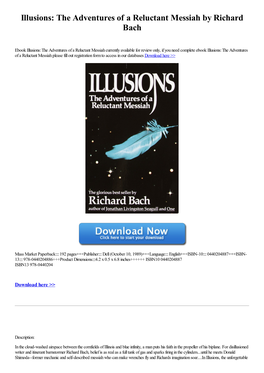 Illusions: the Adventures of a Reluctant Messiah by Richard Bach