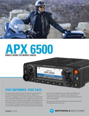 APX 6500 Single-Band P25 Mobile Radio