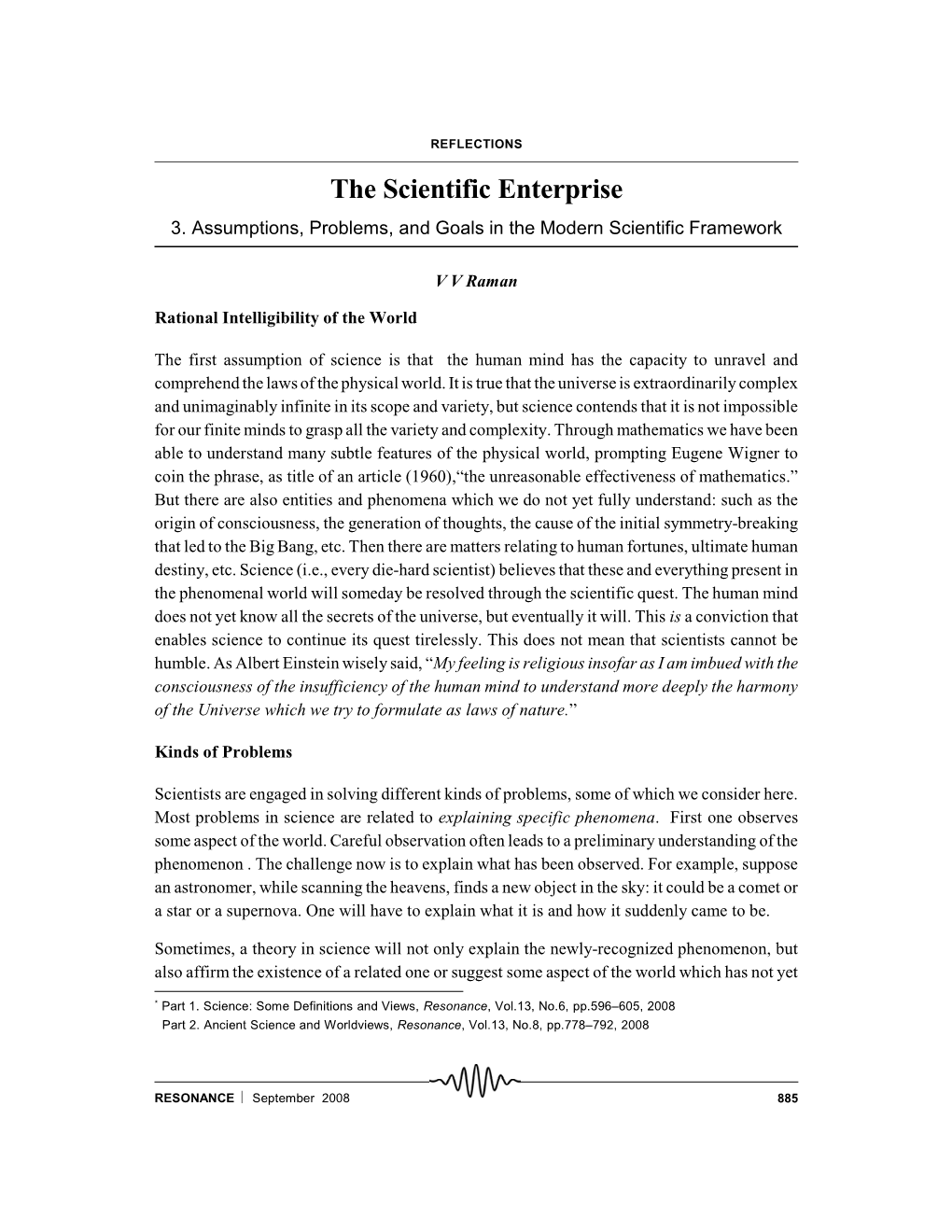 The Scientific Enterprise 3
