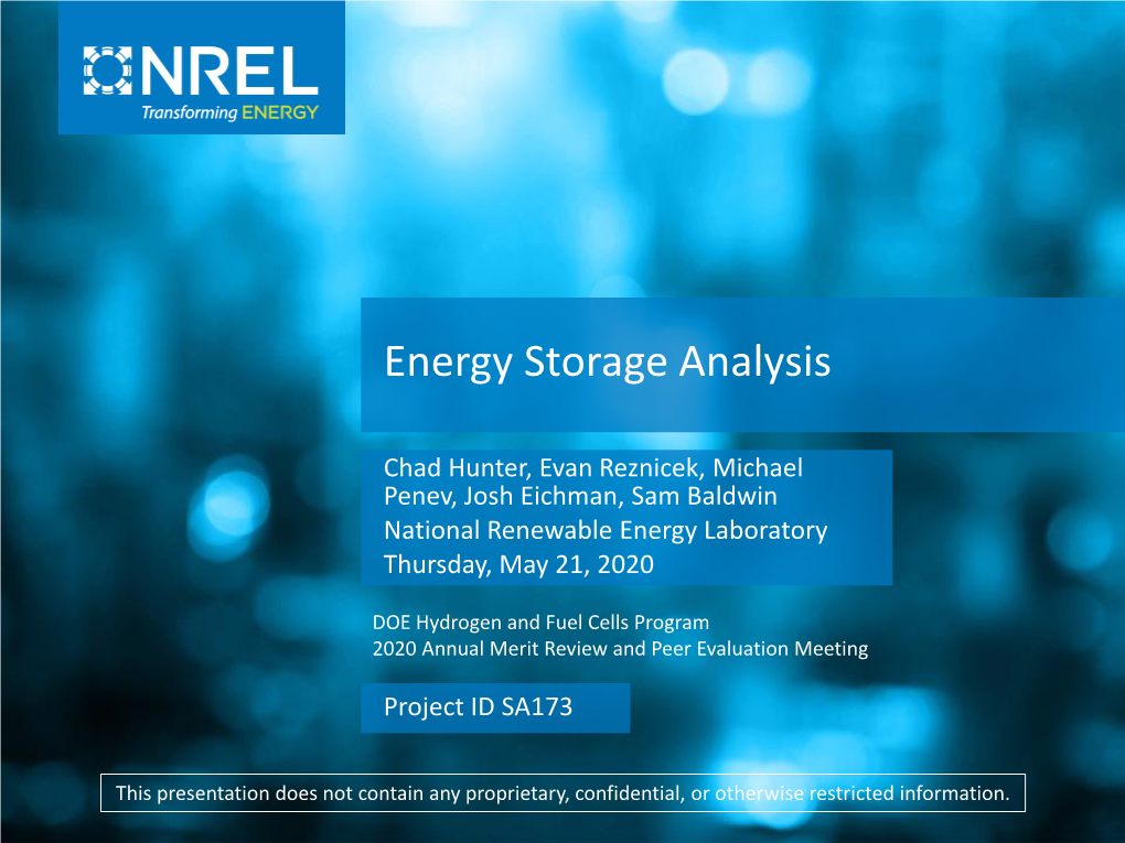 Energy Storage Analysis DocsLib